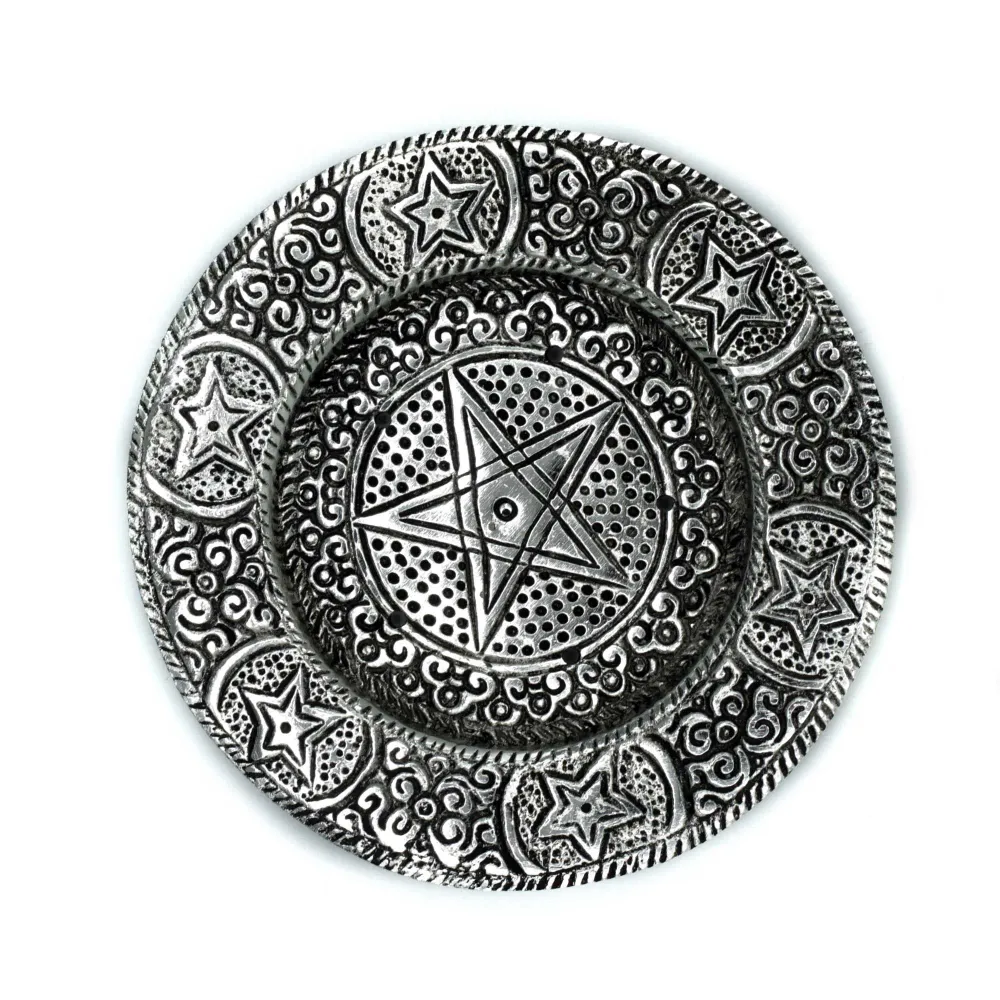 Pentagram Røgelsesholder Poleret Aluminium 11.5cm