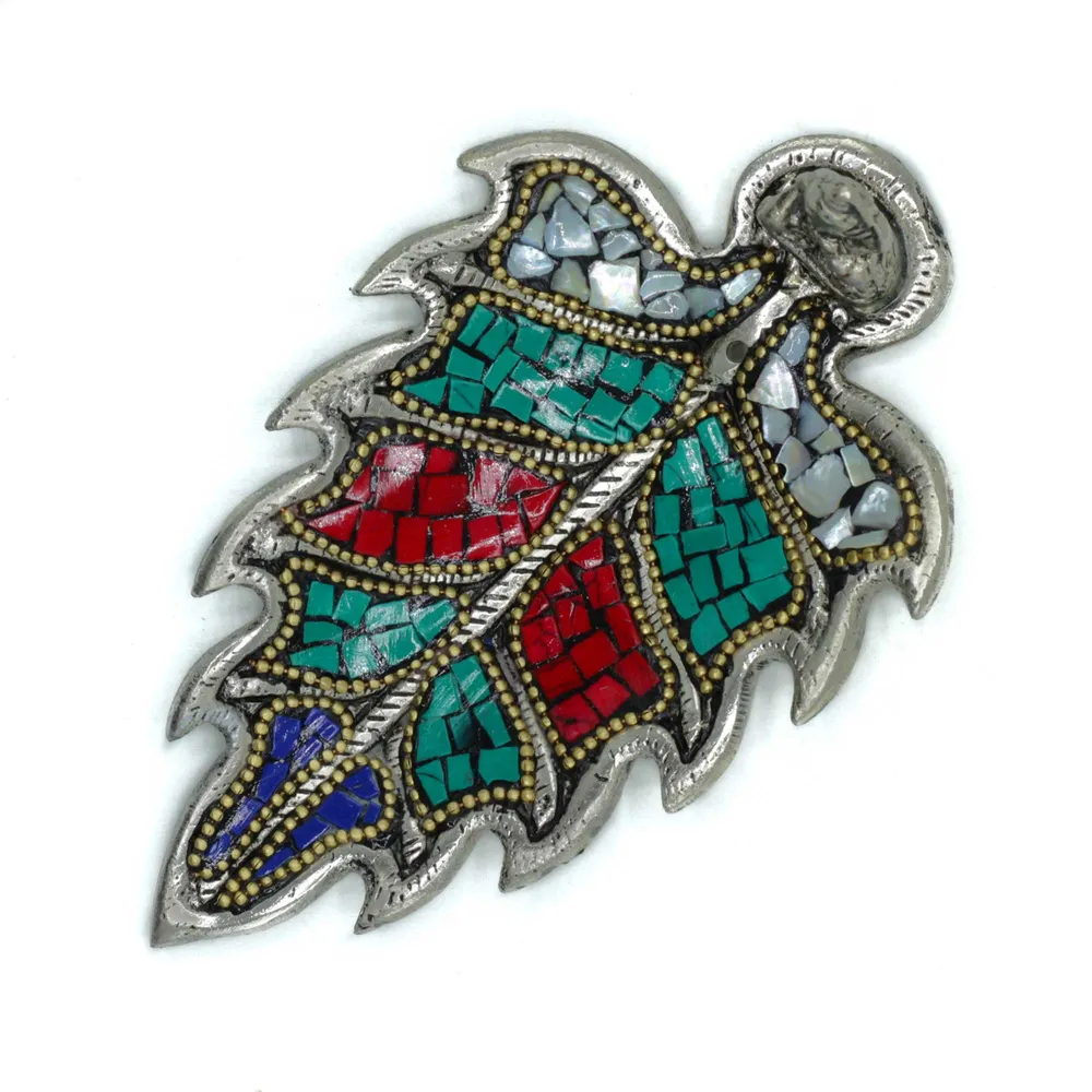 Røgelsesholder Buddha Blad Tibetansk Keramik