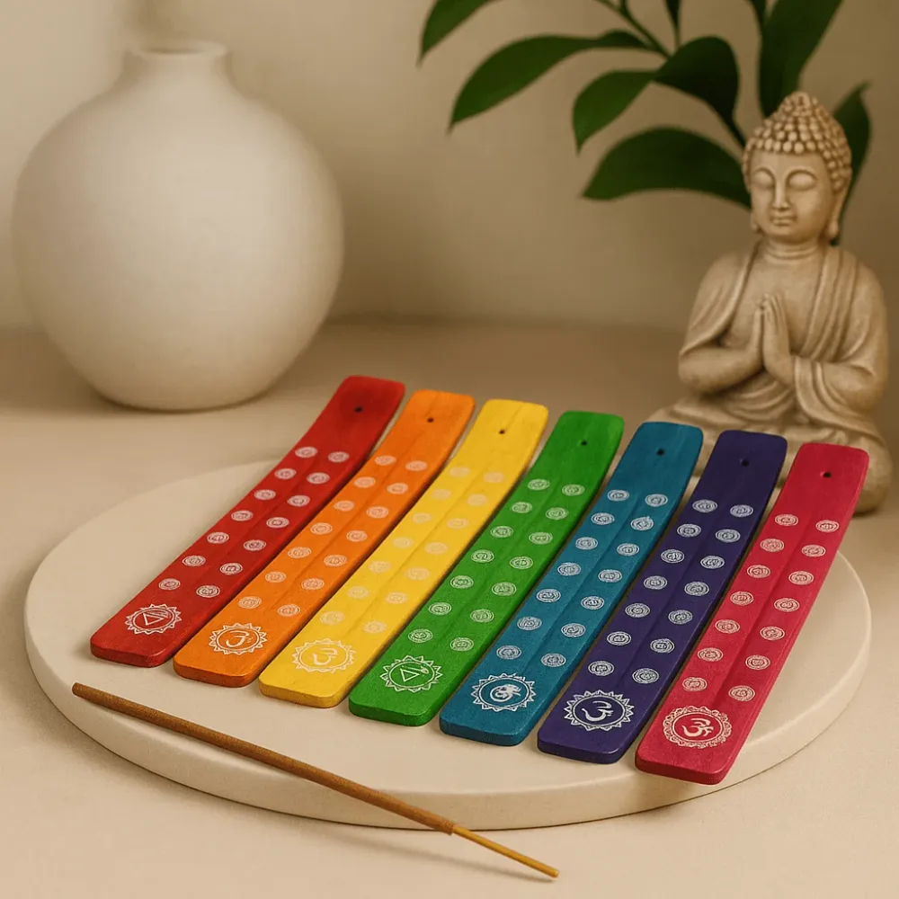 Røgelsesholder Sæt Chakra Askeopsamlere 7 Designs