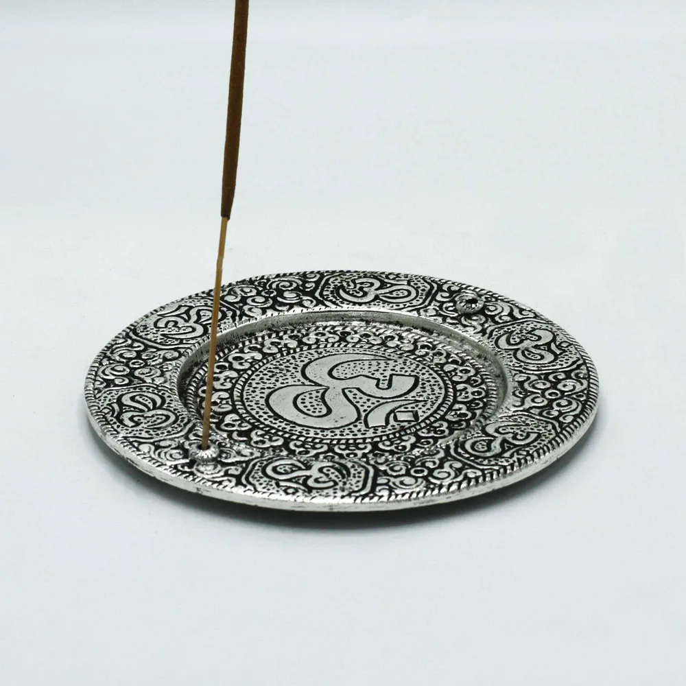 Røgelsesholder Poleret Aluminium Om Rund 11cm