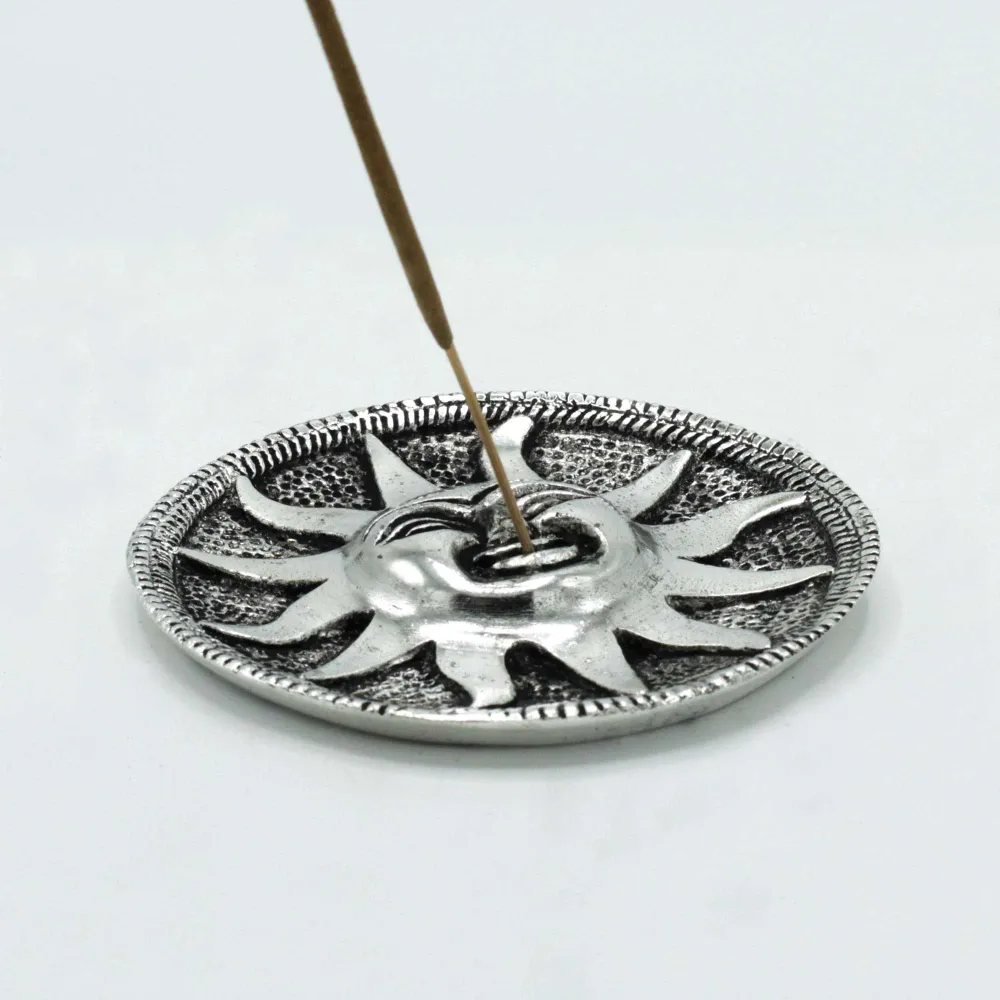 Røgelsespindholder Sol Design Poleret Aluminium 9cm
