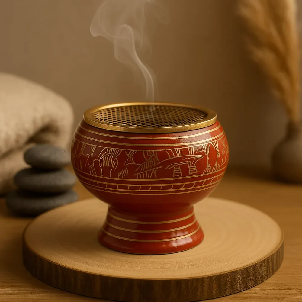 Trækul Harpiks Røgelsesbrænder Sakral Chakra