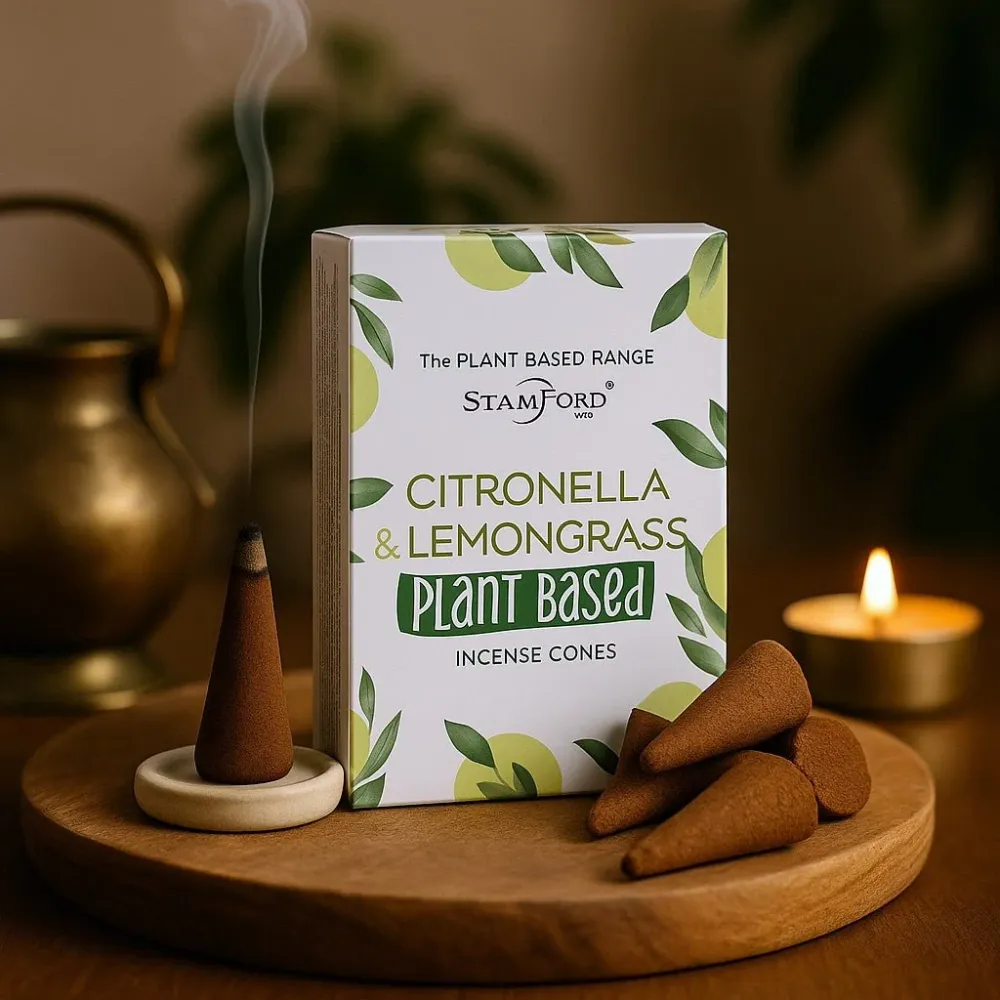 Citronella Citrongræs Røgelseskegler Plantebaserede 12 Kegler