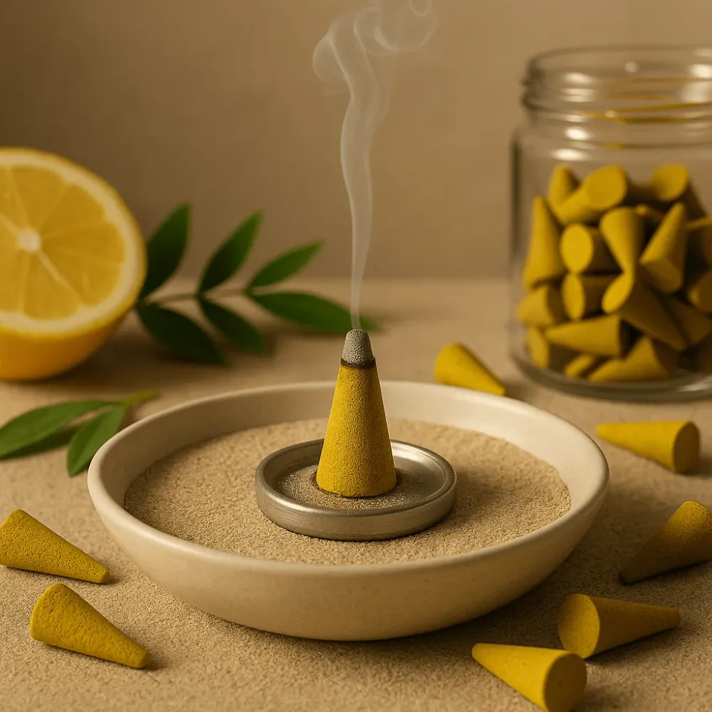 Citronella røgelseskegler 850 stykker
