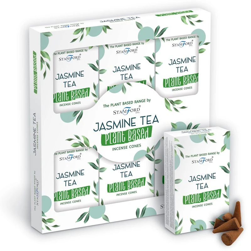 Jasmin te røgelseskegler plantebaserede 12 kegler