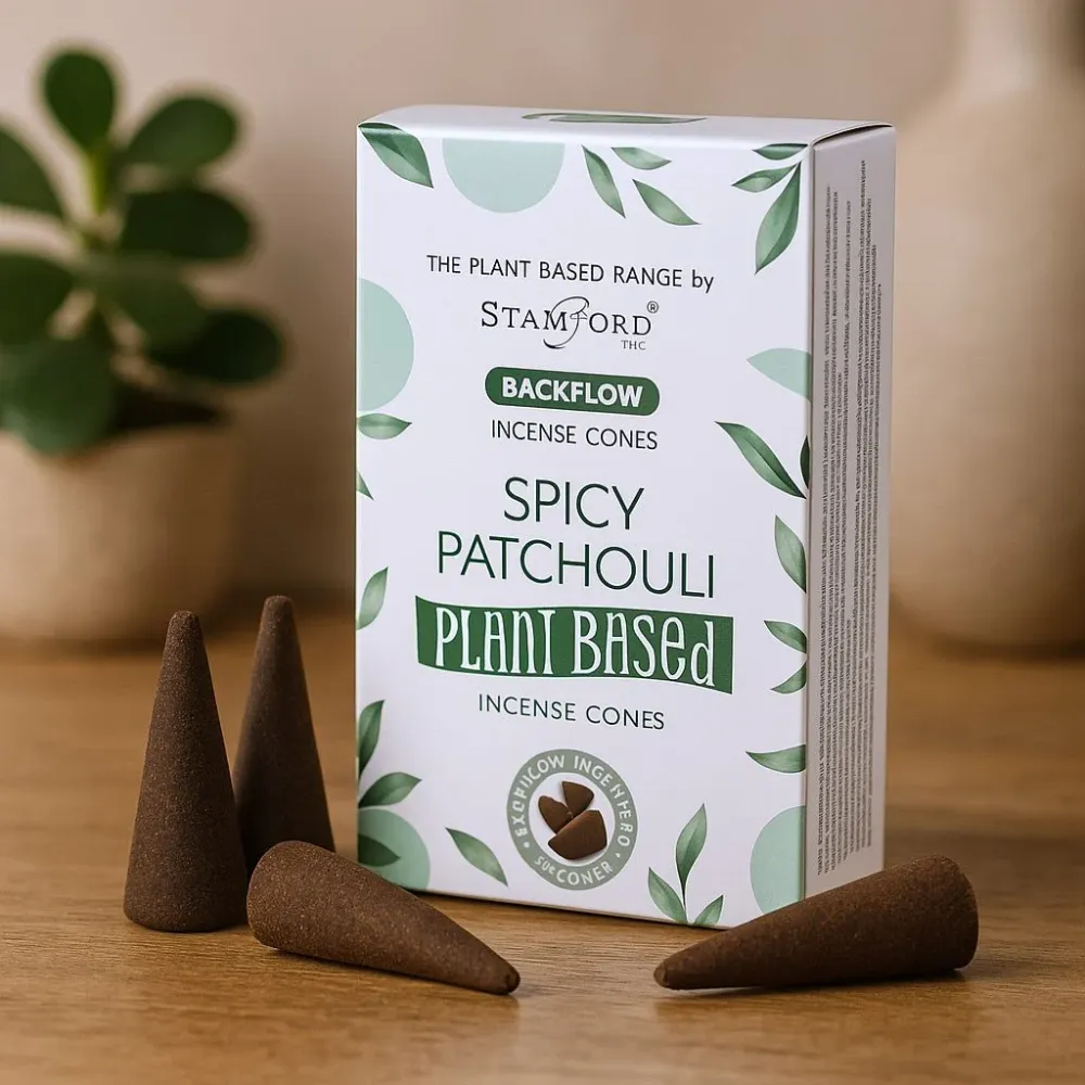 Krydret Patchouli Backflow Røgelseskegler Pakke Med 12