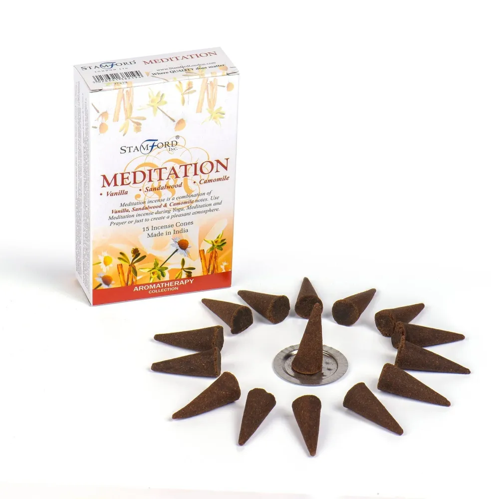 Meditationsrøgelseskegler 15 Pak Stamford