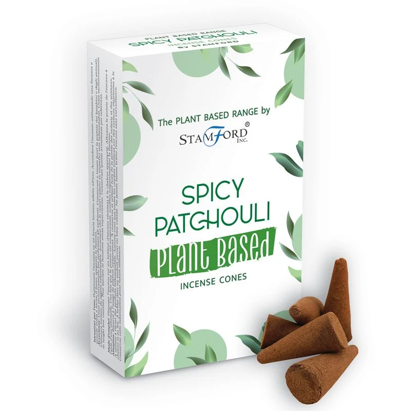 Patchouli Røgelseskegler, Krydret Plantebaseret 12 Kegler