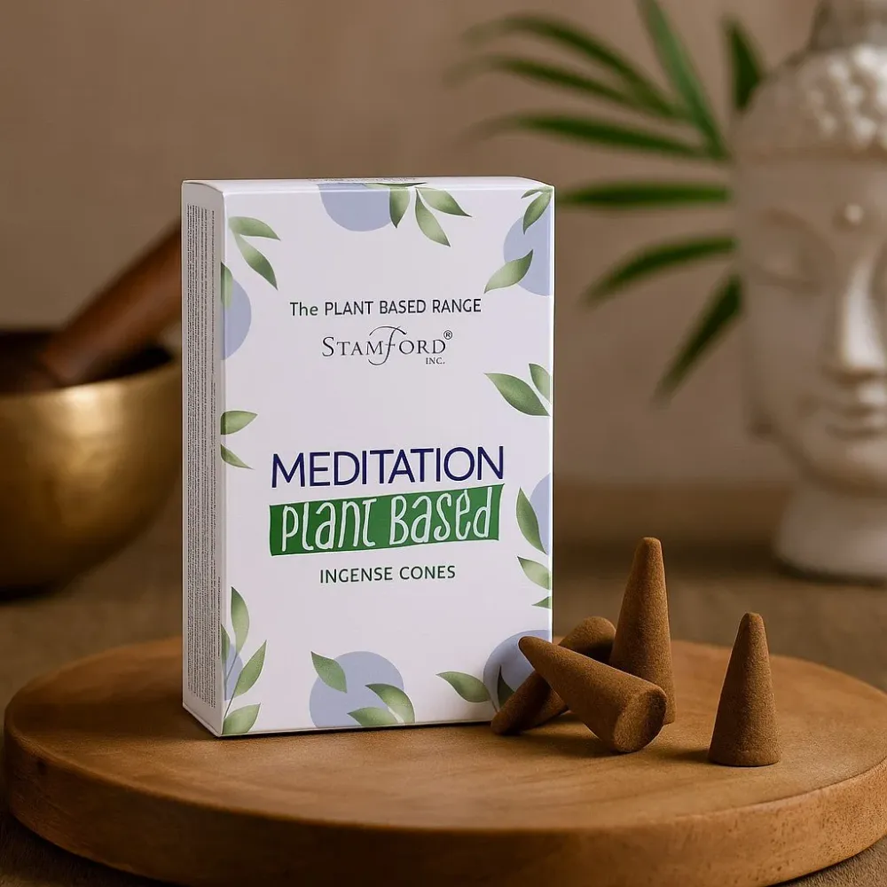 Røgelseskegler Meditation Plantebaseret, 12 Pakke Stamford