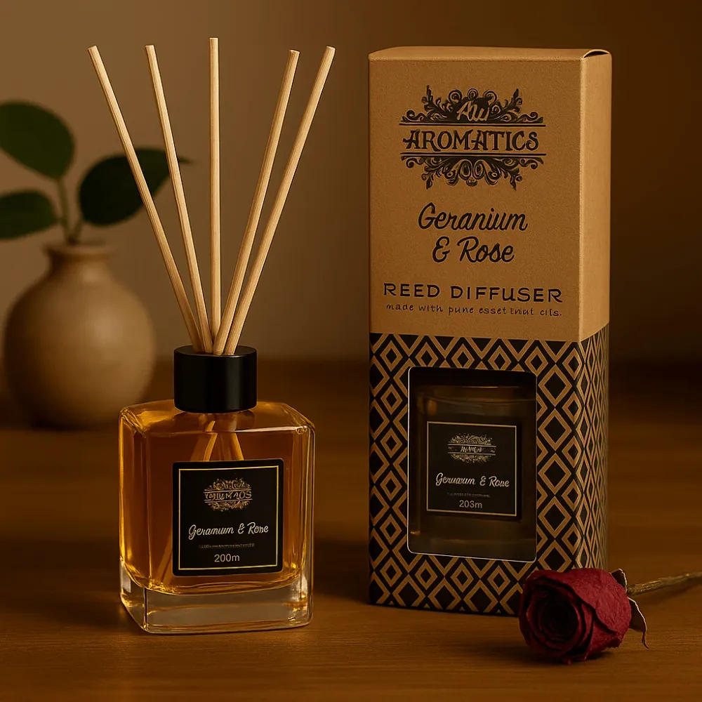 Geranium Rose Æterisk Olie Rør Diffuser 200ml