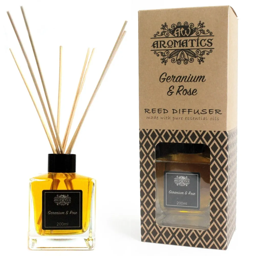 Geranium Rose Æterisk Olie Rør Diffuser 200ml