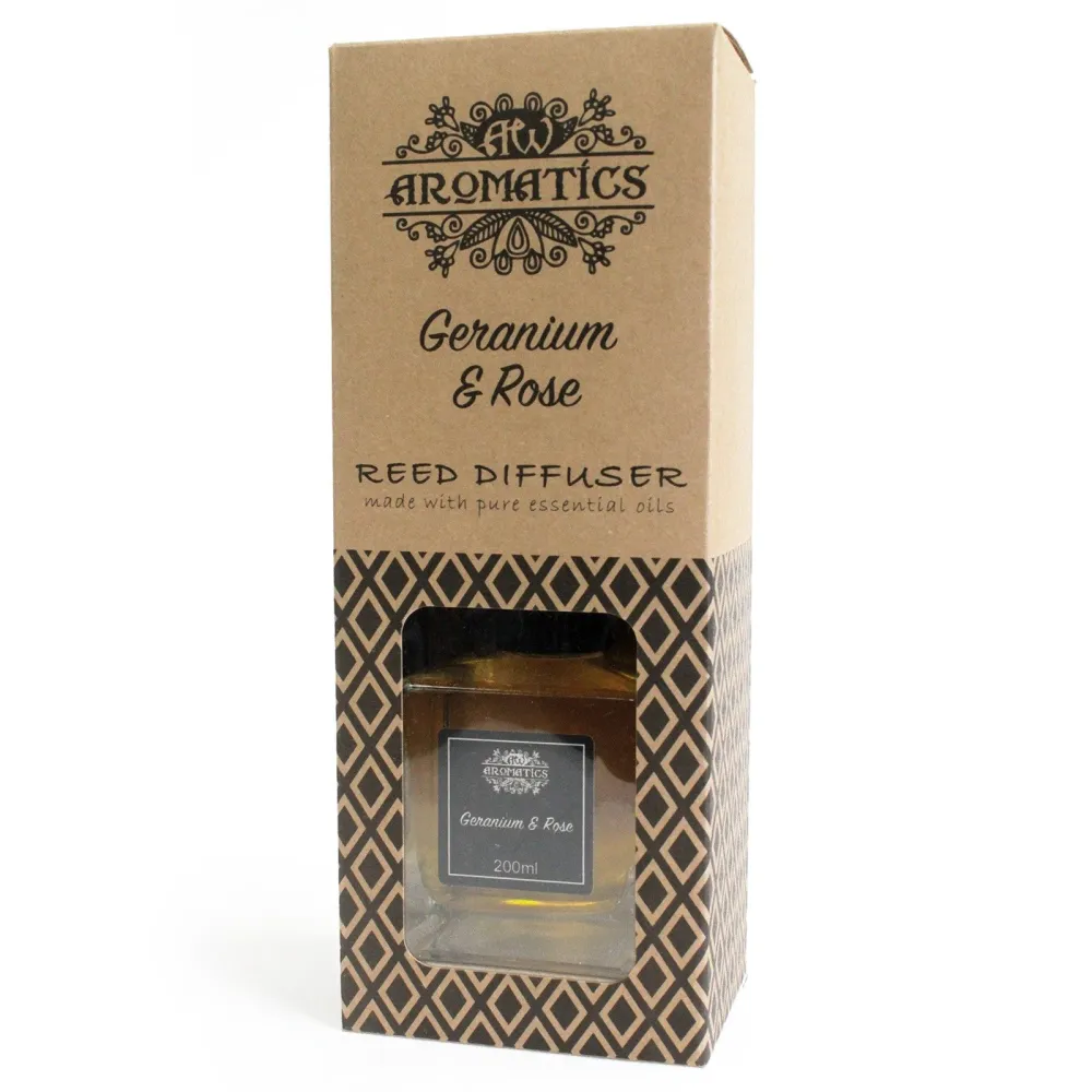 Geranium Rose Æterisk Olie Rør Diffuser 200ml