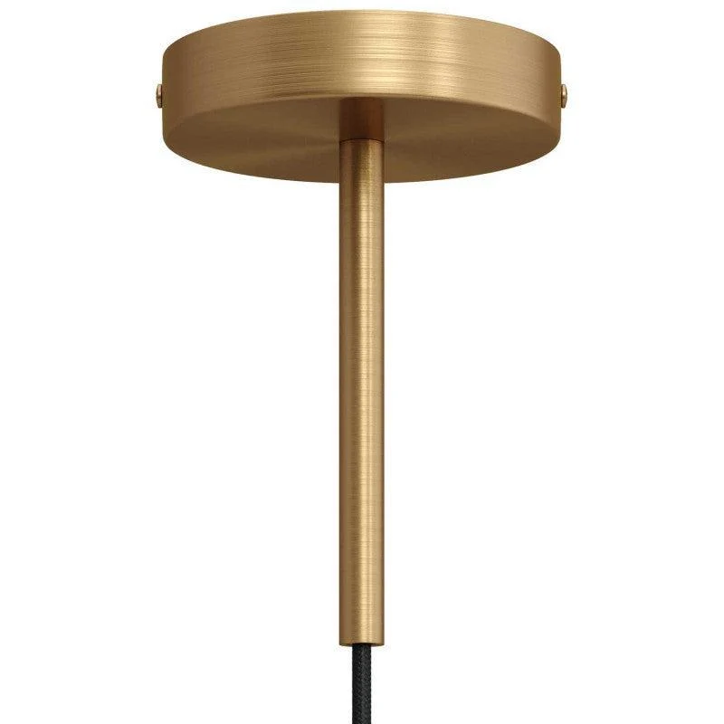 Roset til 1 Lampe m. 15cm Stilk Børstet Messing