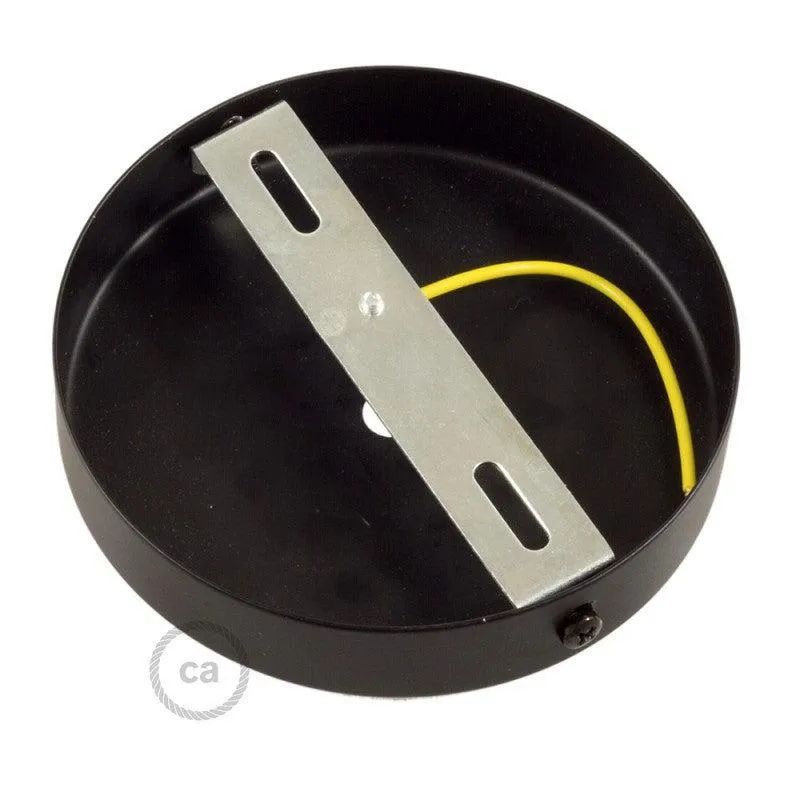 Roset til 1 Lampe m. 15cm Stilk Sort