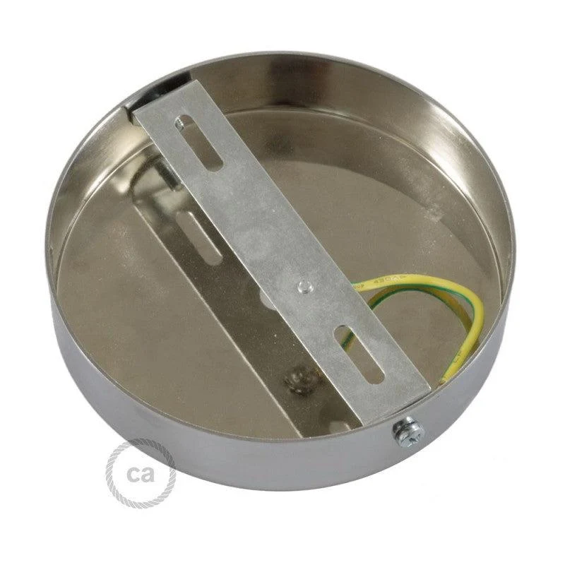 Roset til 1 Lampe m. 7cm Stilk Blank Krom