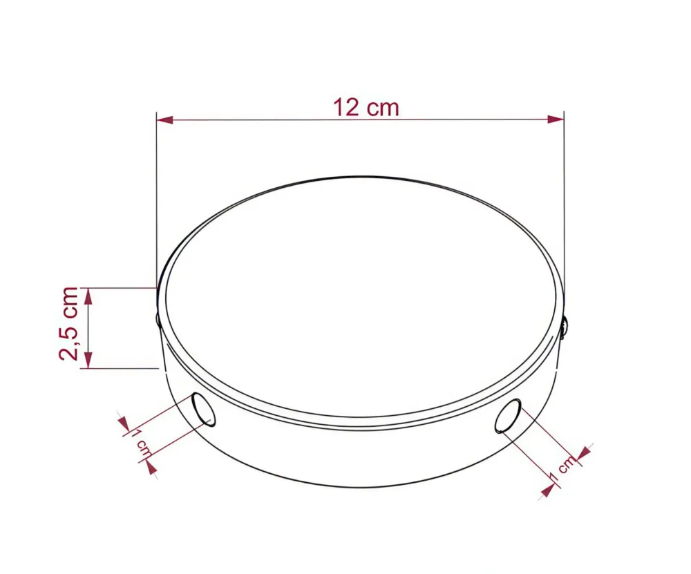 Samleroset Med 4 Sidehuller Blank Messing