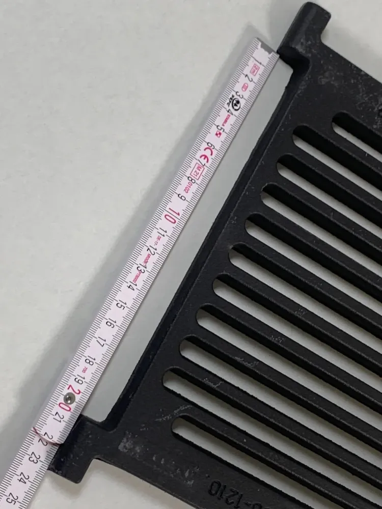 Ovn rist 17,5 x 23 cm som en sammenfoldning til foldning af skorstenstativet
