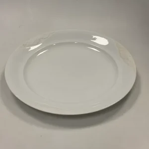 Royal Copenhagen Hvid Magnolia med uglasseret relief Stort Rundt Servingsfad No 376