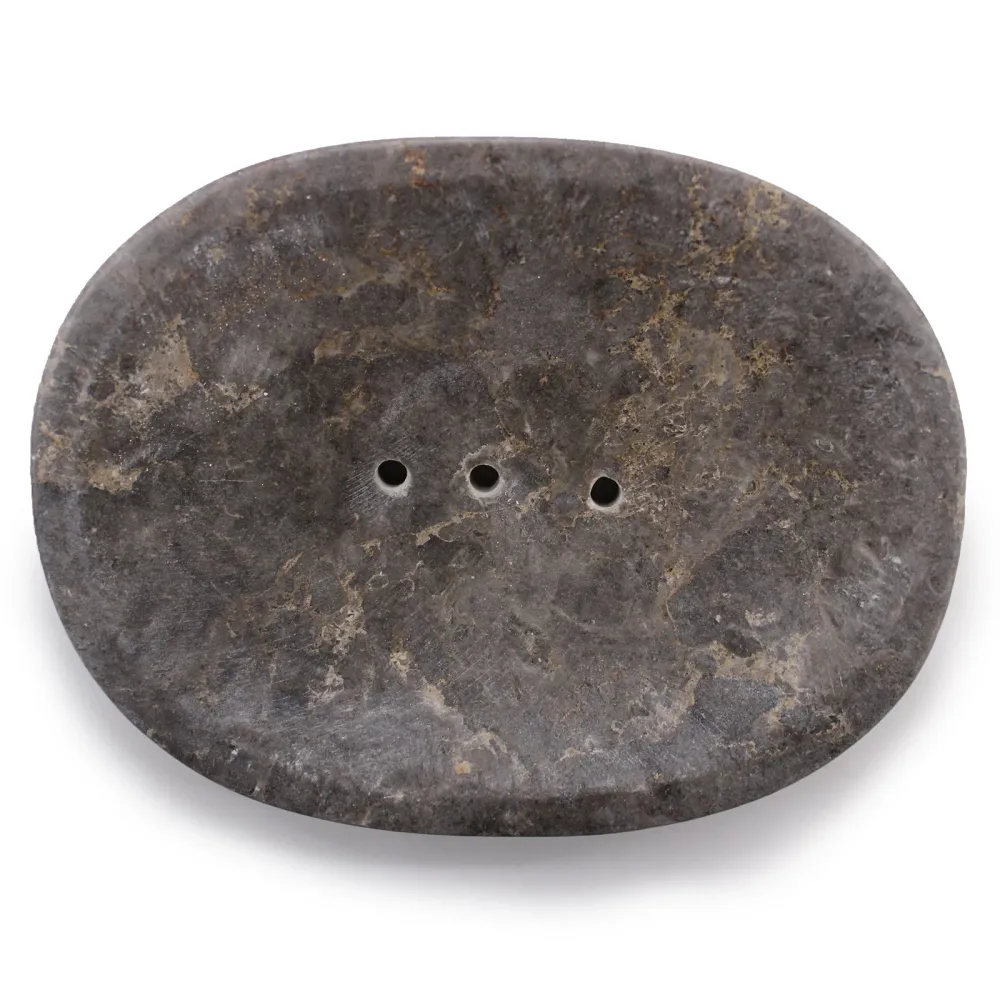 Marmor Sæbeskål Oval Grå