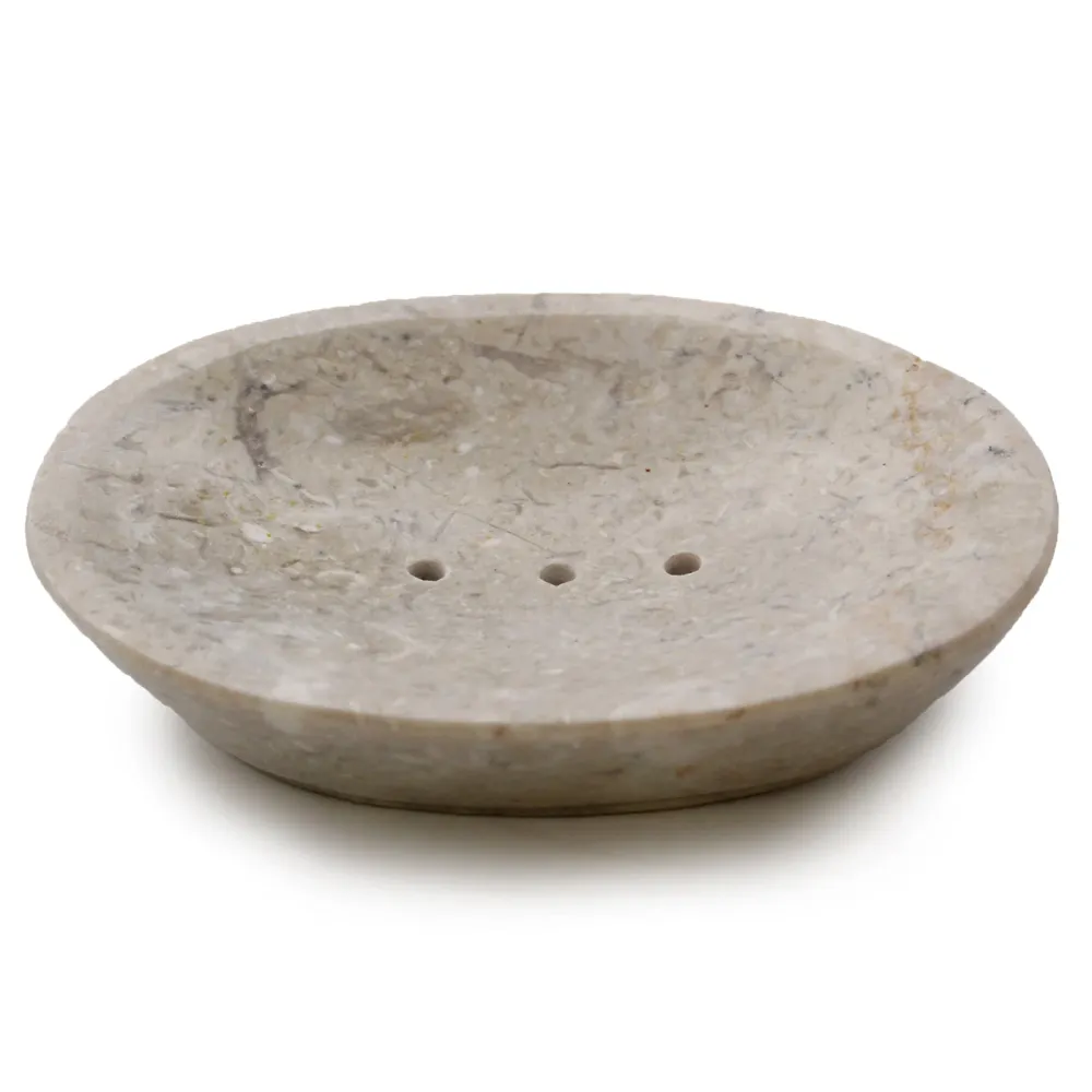 Marmor Sæbeskål, Oval Creme