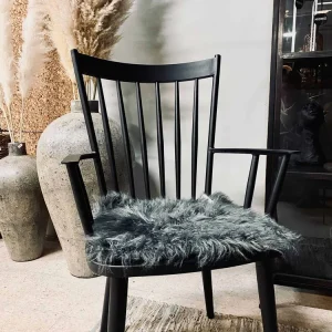 Sædehynde Tilbudspakke / 4 stk – Imiteret pels – Dark Grey