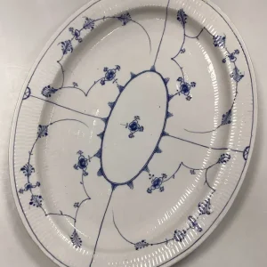 Royal Copenhagen Musselmalet Riflet Antik Fad