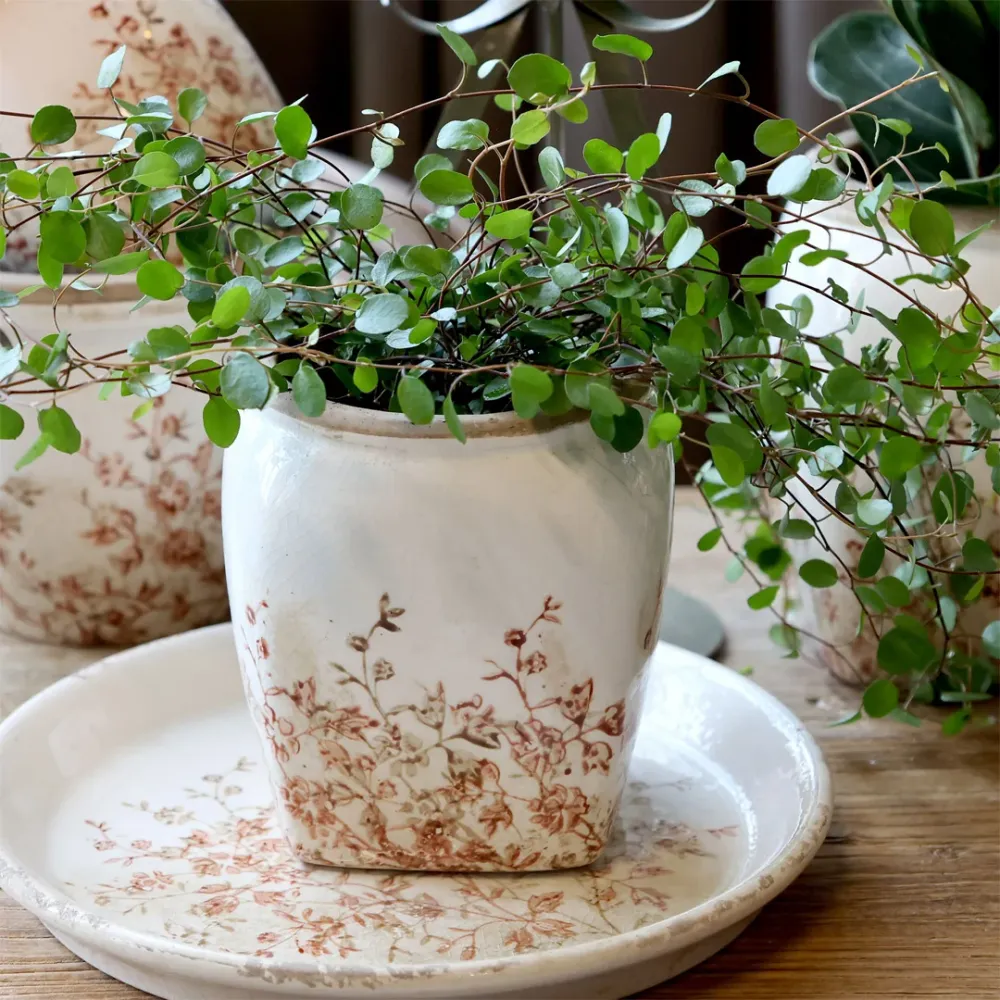 Chic Antique - Chaville skjuler – lille, H13/Ø12 cm, creme