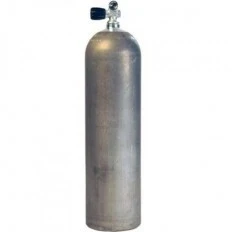 Luxfer Dykkerflaske Aluminium 5,7 Liter 207 bar 40cf Sølv unclean Beast) med Monoventil
