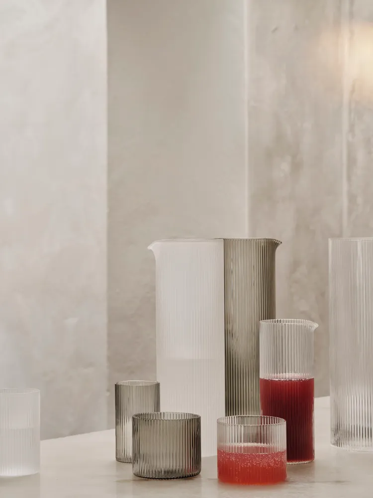 Ripple Milk Jug - Krystal