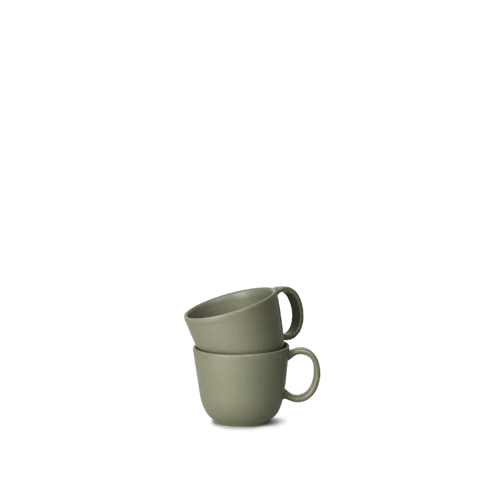 Serene Cup, Coffee - Pale emerald