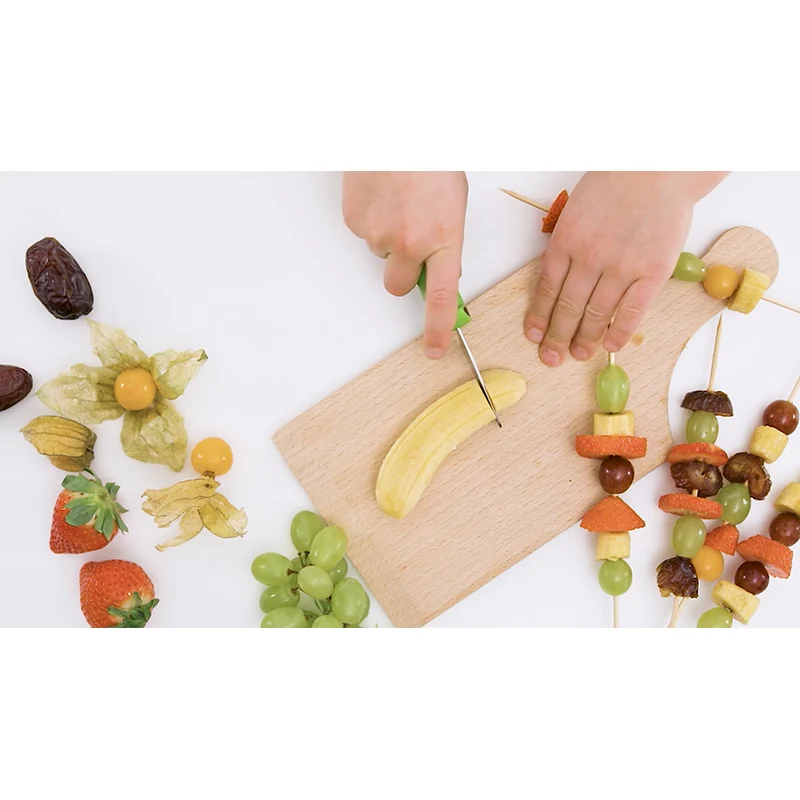 Kinderkitchen børnekokkeknivsæt, 2 dele - pink/lilla