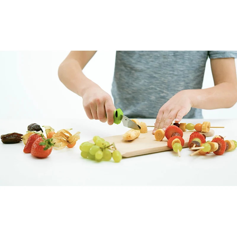 Kinderkitchen børnekokkeknivsæt, 2 dele - pink/lilla