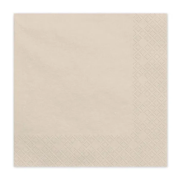 Beige servietter, 20 stk.