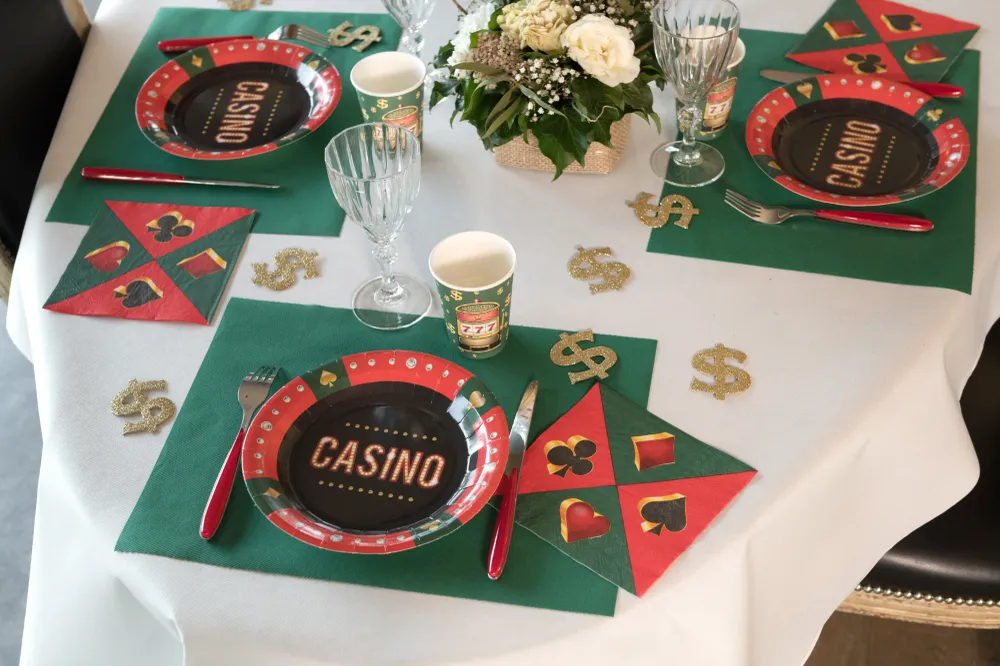 Casino servietter, 20 stk.