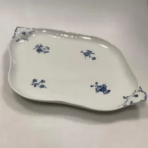 Royal Copenhagen Juliane Marie Stort Ovalt Serveringsfad med Håndtag No 12044