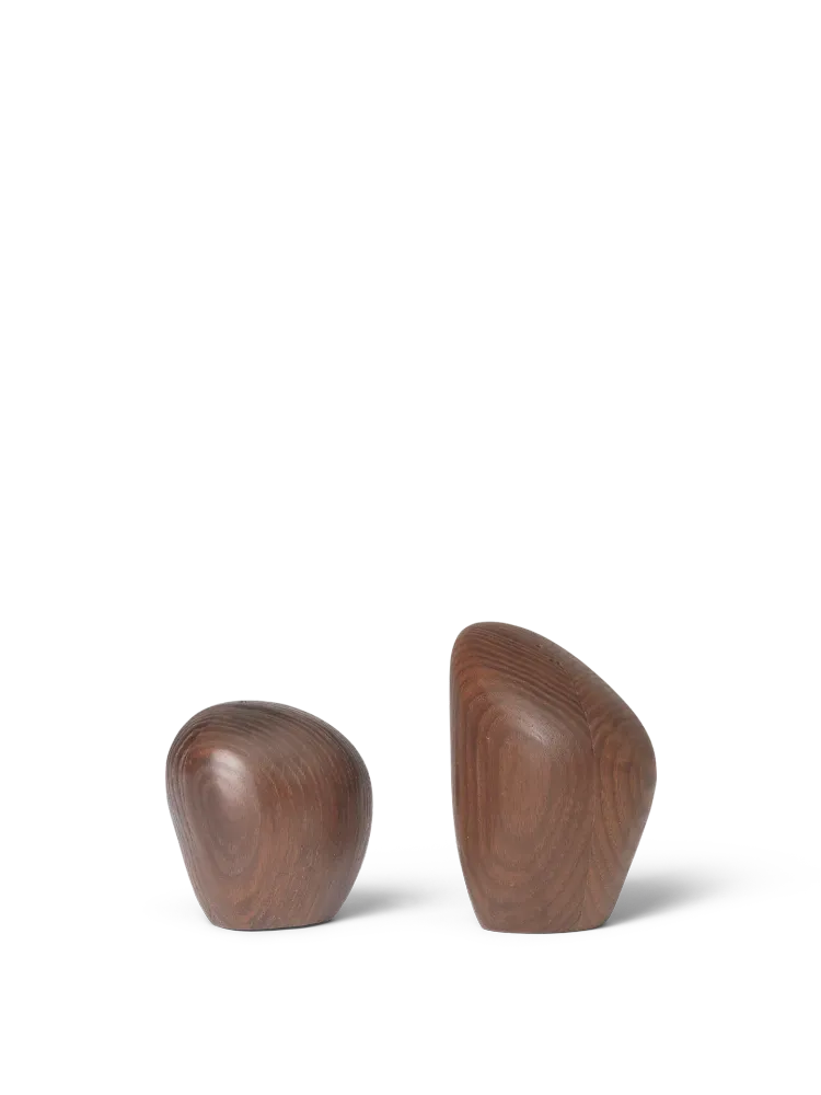 Cairn Salt and Pepper Shakers - Set 2 - Ebony Brown Matte Black