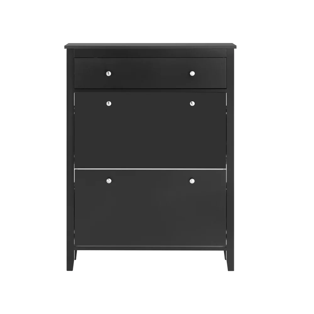 Skab orden og stil med dette rummelige skoskab, L80xB25xH108 cm, midnight