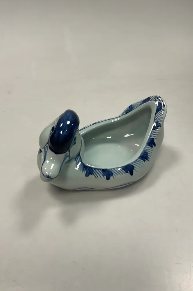 Royal Copenhagen Blå Tranquebar Bonbonniere And uden låg No 3043/1058