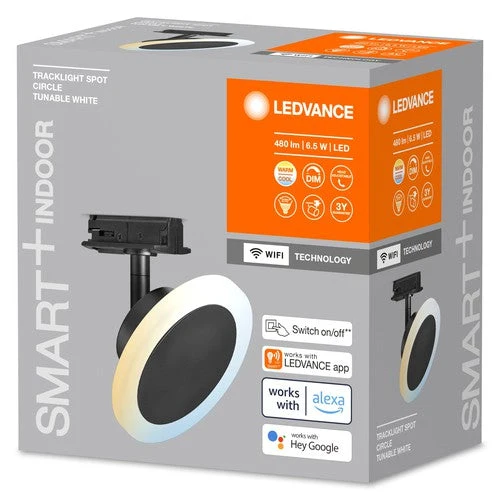LEDVANCE SMART+ WiFi Tracklight skinnesystemarmatur, 6,5W sort