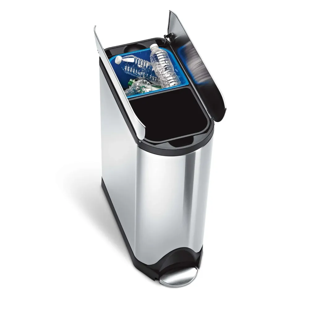 Dobbelt Butterfly pedalspand - Affaldssortering