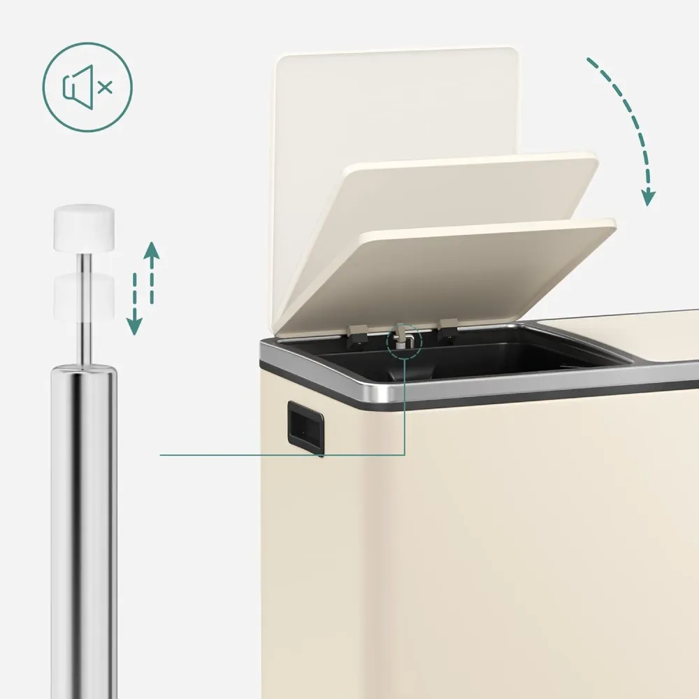 Alice skraldespand | 2x30 L - Beige
