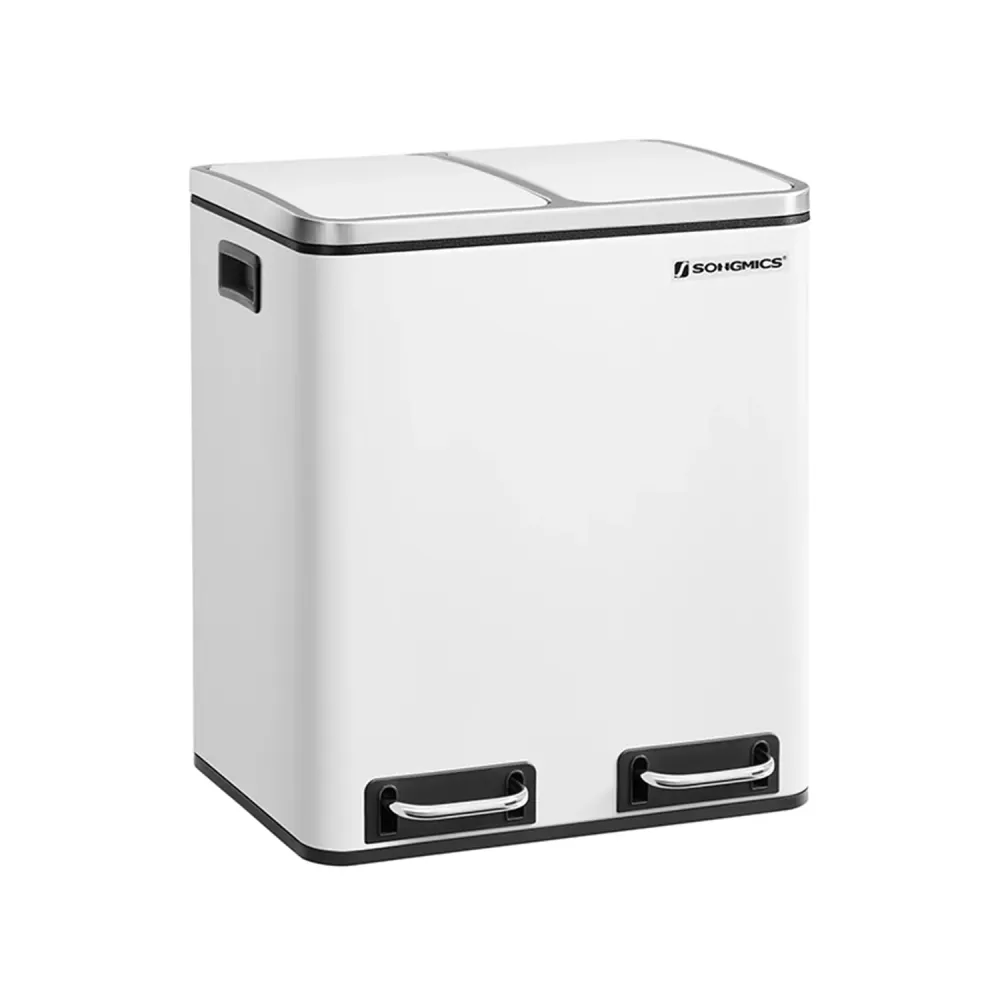 Vincent skraldespand | 2x15 L - Hvid