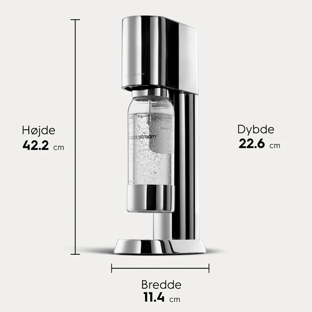 Kommerciel Kvalitet Sodastream Enso kulsyremaskine i chromed