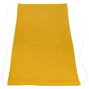 Markise dobbelt crepe gul sennep
