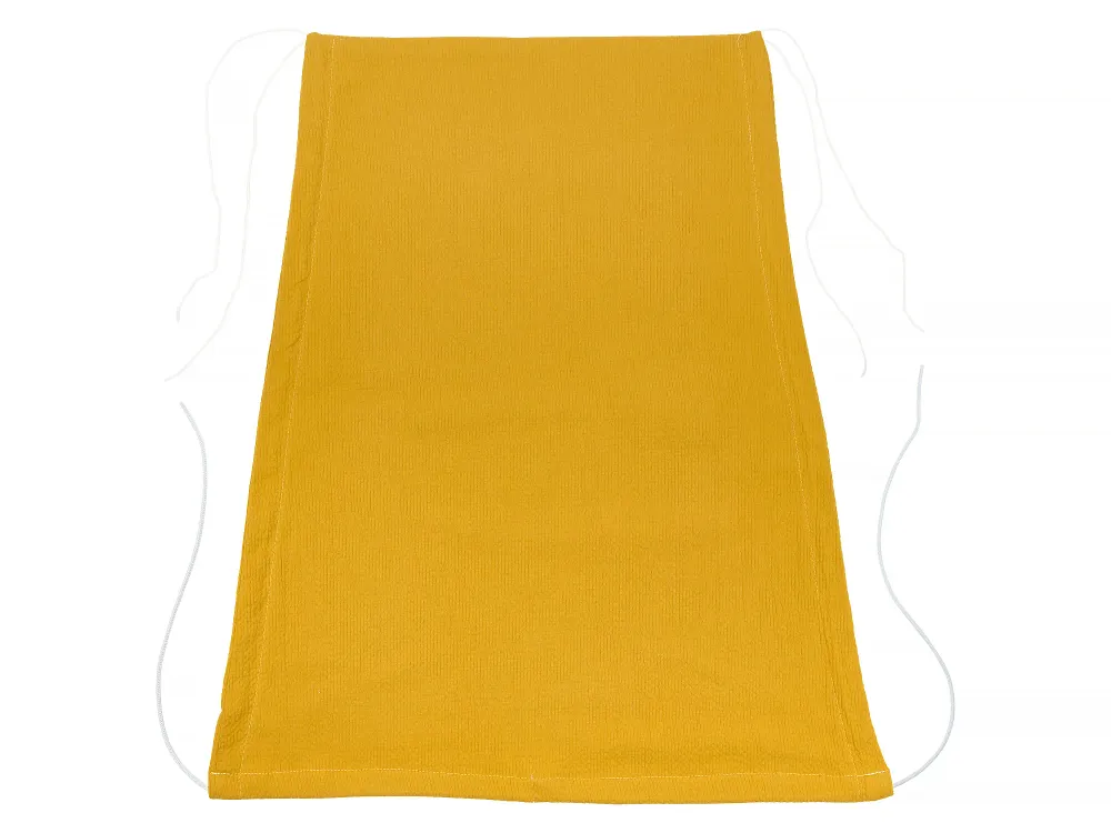 Markise dobbelt crepe gul sennep