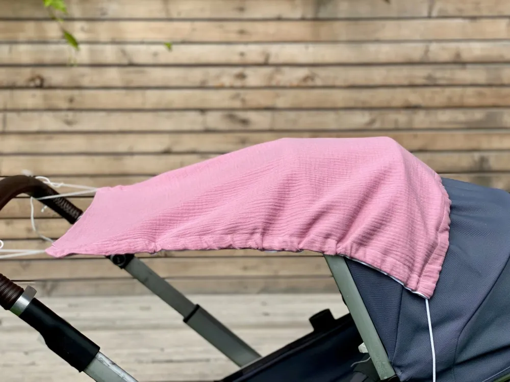 Skygge sejl muslin pink