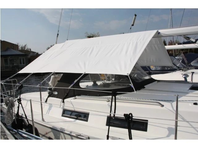 Cockpittelt i hvid L345xB360cm