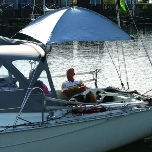Solsejl cockpit 200x200cm, Hvid