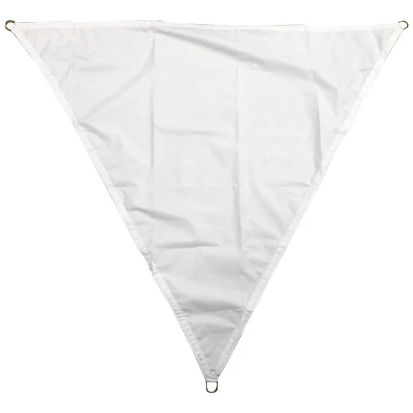 Solsejl/presenning trekantet 1,5m, 600D Polyester, Hvid
