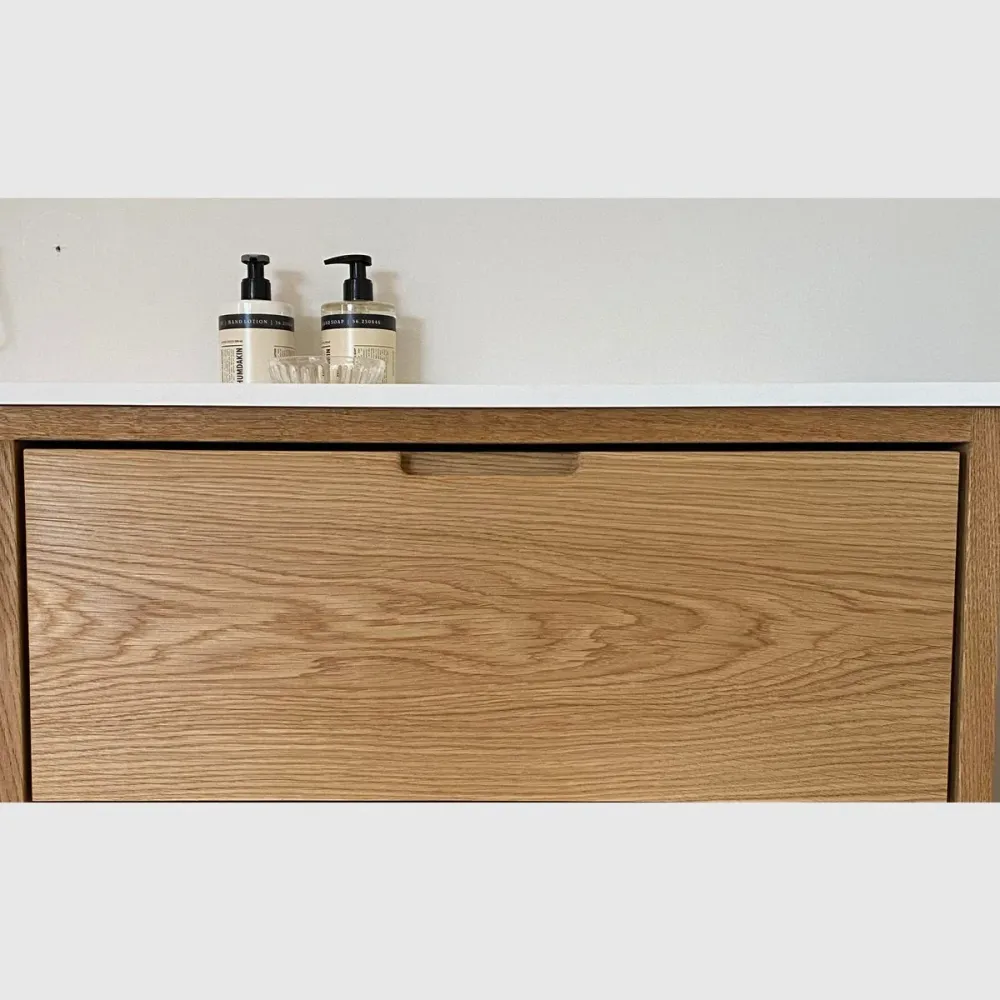 WHOLE KNAST snedkermøbel - 60x48x35cm / 1 skuffe - sort olieret eg